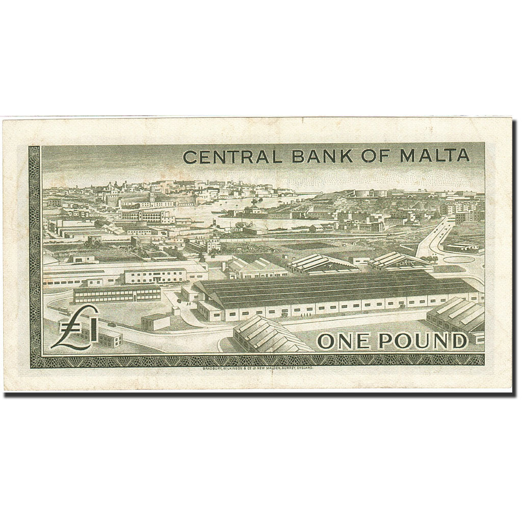 Banknote, Malta, 1 Pound, 1968-1969, 1969, KM:29a, VF(30-35)