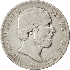 Coin, Netherlands, William III, Gulden, 1865, VF(30-35), Silver, KM:93