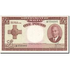 Banknote, Malta, 1 Pound, 1949-1951, 1951, KM:22a, AU(50-53)