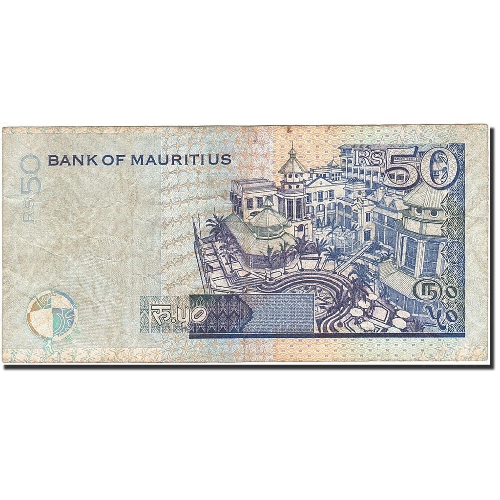 Banknote, Mauritius, 50 Rupees, 1999, 2006, KM:50d, VF(20-25)