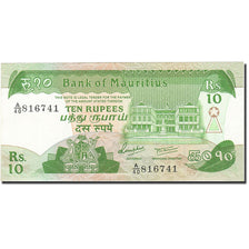 Geldschein, Mauritius, 10 Rupees, 1985-1991, Undated (1985), KM:35b, VZ+