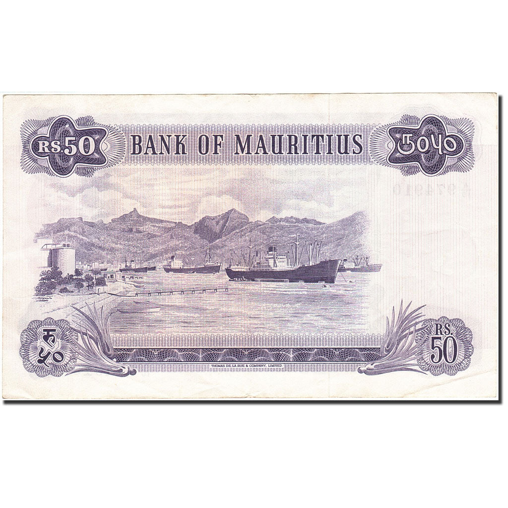 Mauritius, 50 Rupees, 1967, Undated (1967), KM:33c, EF(40-45)