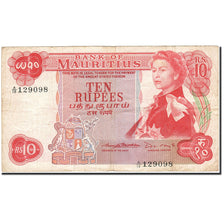 Mauritius, 10 Rupees, 1967, KM:31b, Undated (1967), MB