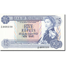Banknote, Mauritius, 5 Rupees, 1967, Undated (1967), KM:30c, UNC(63)