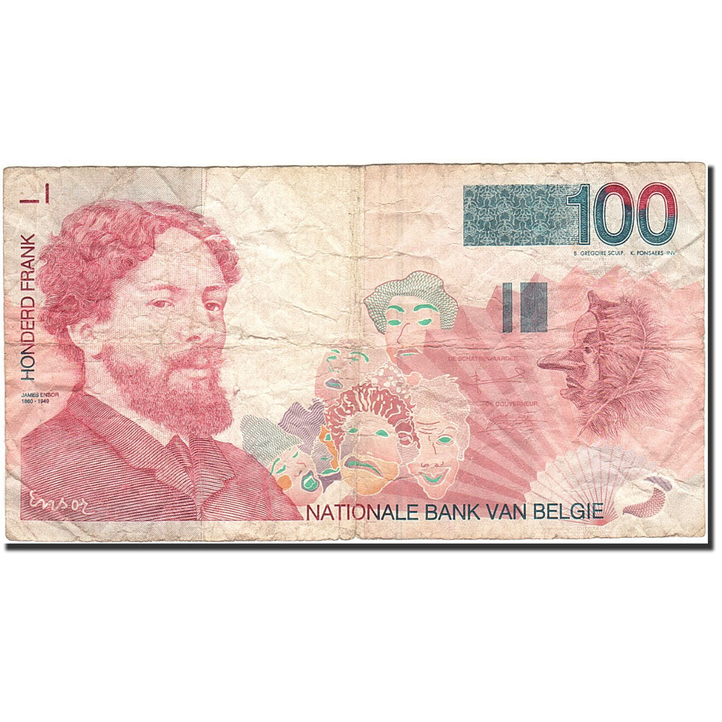 Banknote, Belgium, 100 Francs, 1994-1997, Undated (1995-2001), KM:147, VF(20-25)