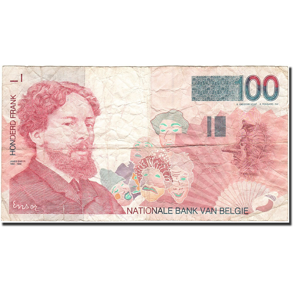 Banknote, Belgium, 100 Francs, 1994-1997, Undated (1995-2001), KM:147, F(12-15)