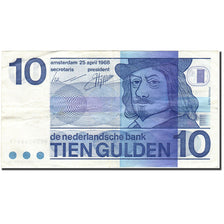 Banknote, Netherlands, 10 Gulden, 1966-1972, 1968-04-25, KM:91b, EF(40-45)