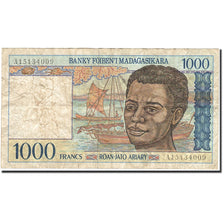 Banknote, Madagascar, 1000 Francs = 200 Ariary, 1994-1995, Undated (1994)