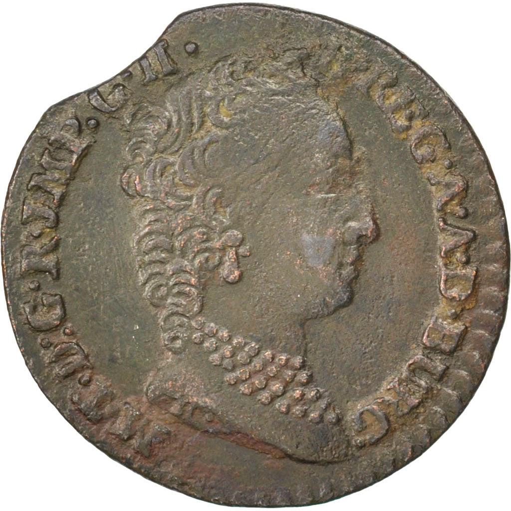 AUSTRIAN NETHERLANDS, Liard, Oord, 1750, Anvers, KM #2, EF(40-45), Copper, 3.51