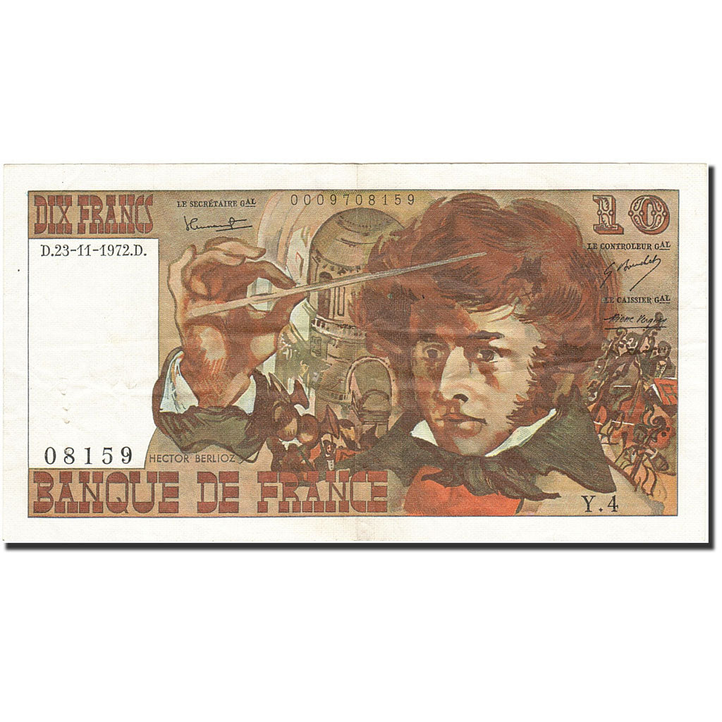 Banconote, Francia, 10 Francs, 1972, 1972-11-23, BB, Fayette:63.1, KM:150a