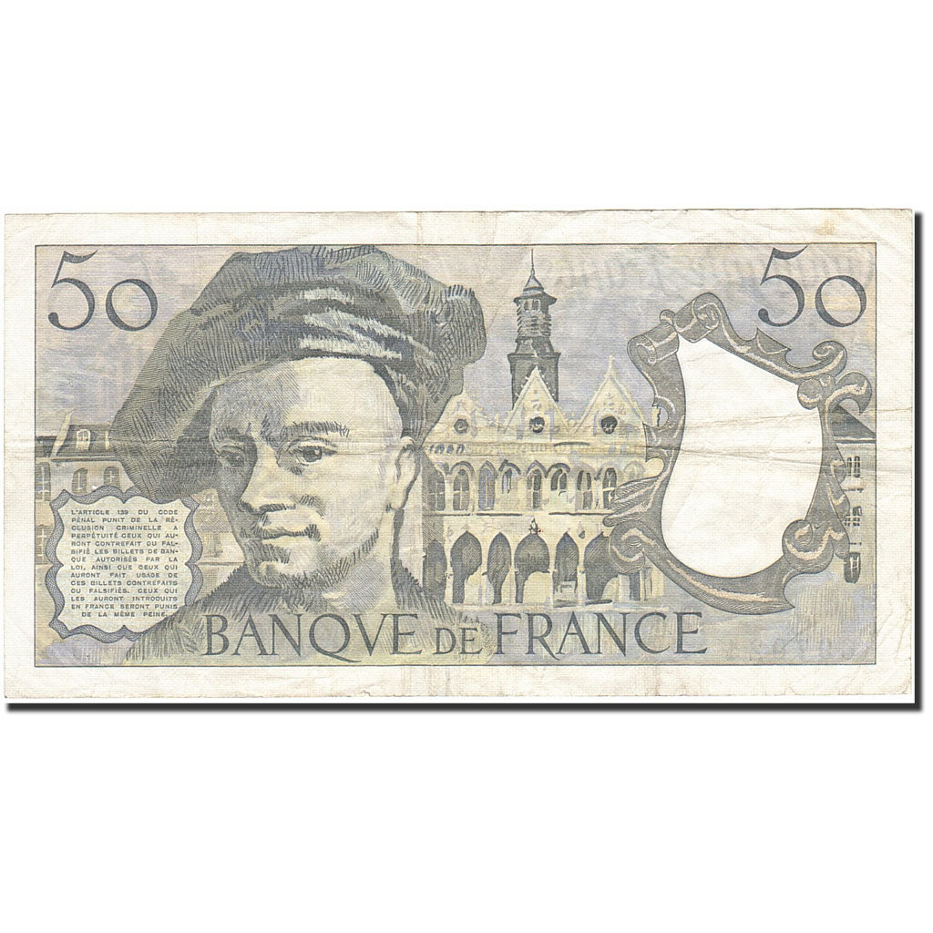 France, 50 Francs, 1976, KM:152a, 1978, EF(40-45), Fayette:67.3