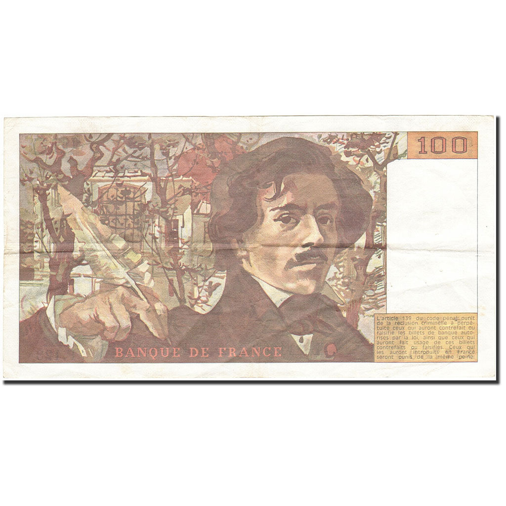 France, 100 Francs, 1978, KM:154c, 1987, EF(40-45), Fayette:69.11