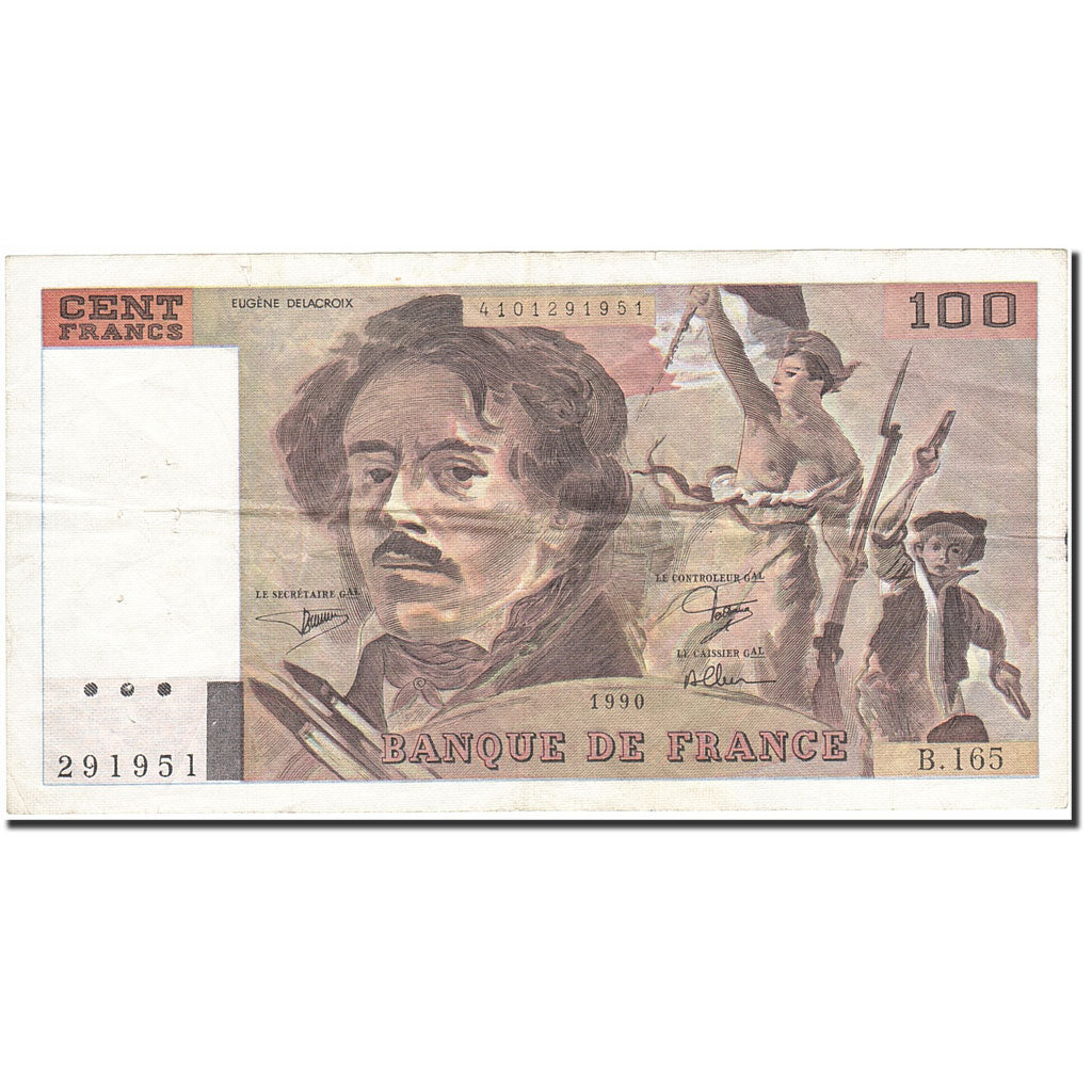 France, 100 Francs, 1978, KM:154e, 1990, VF(20-25), Fayette:69bis.2b