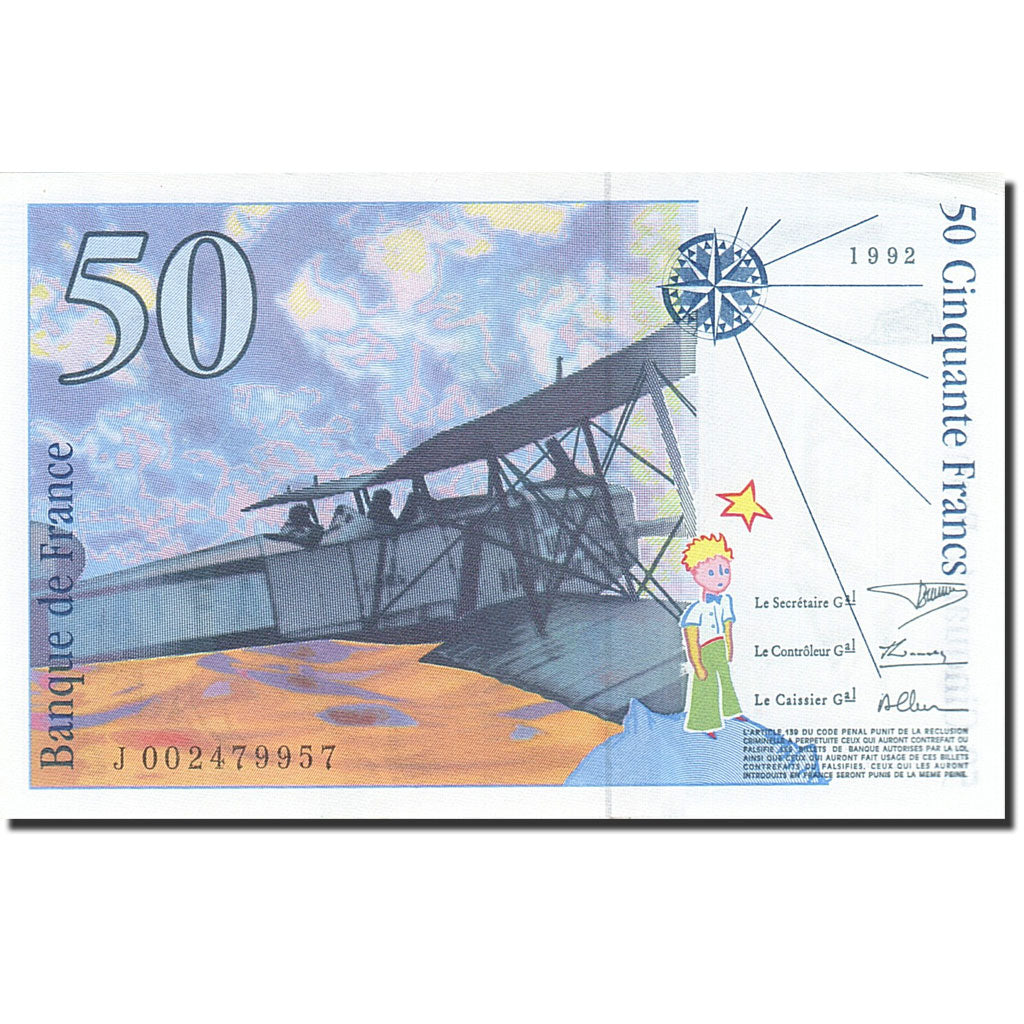 France, 50 Francs, 1992, 1992, KM:157a, SPL, Fayette:72.1b
