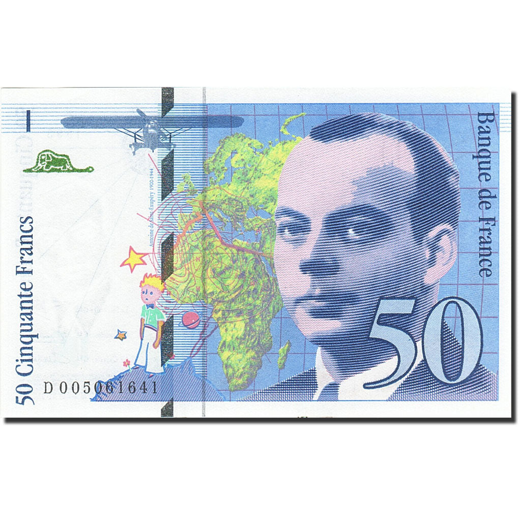France, 50 Francs, 1992, KM:157b, 1993, UNC(64), Fayette:72.2