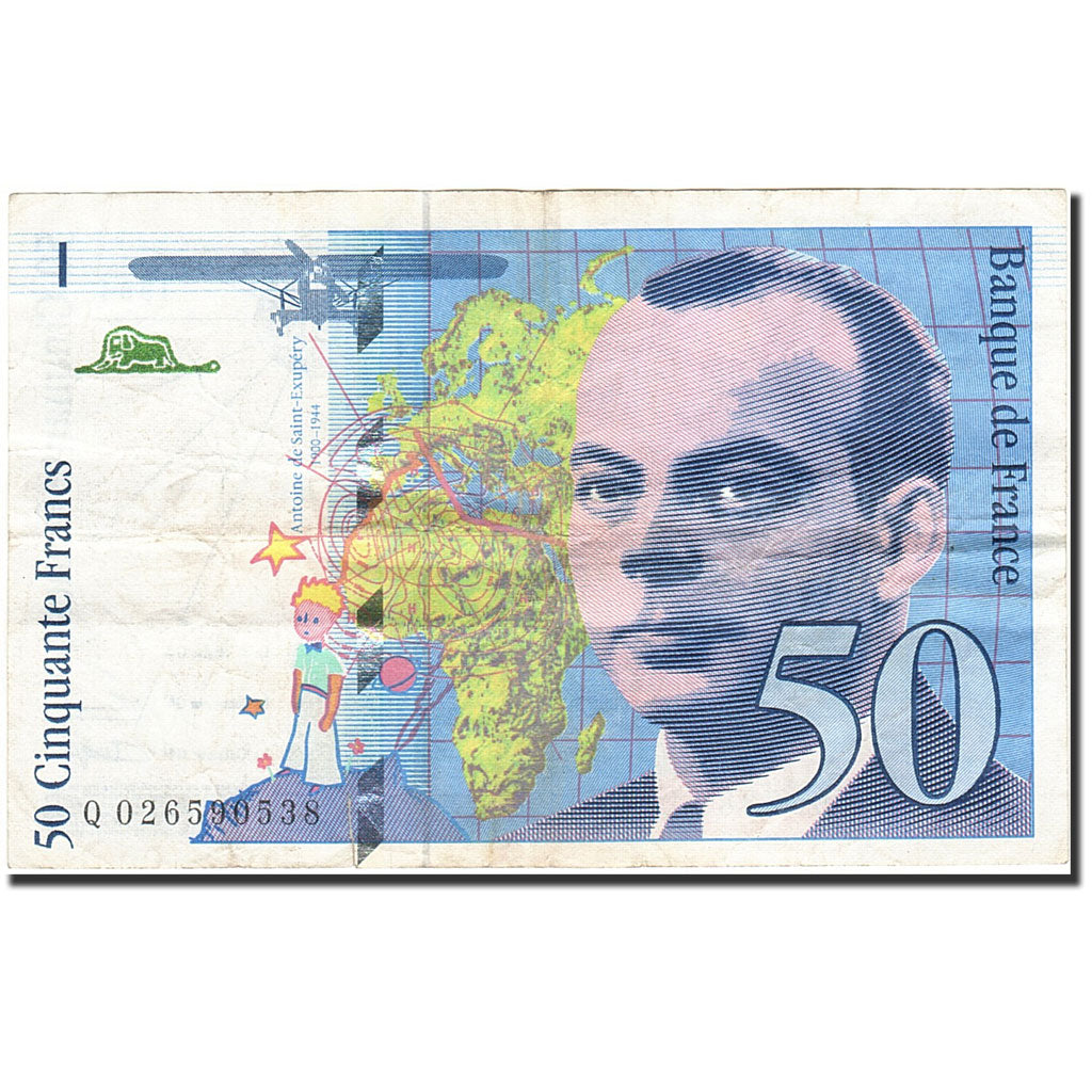 France, 50 Francs, 1992, KM:157Aa, 1994, VF(20-25), Fayette:73.1d