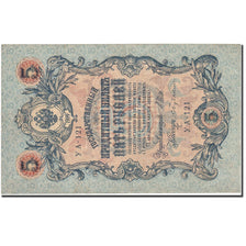 Banknote, Russia, 5 Rubles, 1909, 1912-1917, KM:10b, AU(55-58)