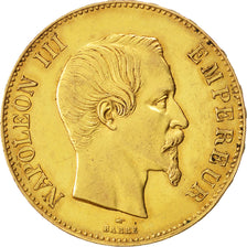 FRANCE, Napoléon III, 100 Francs, 1857, Paris, KM #786.1, AU(50-53), Gold, G...