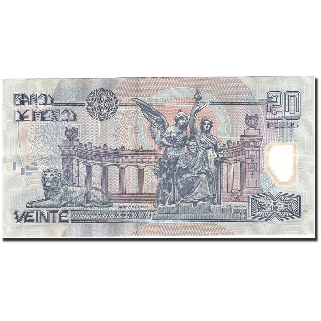 Mexico, 20 Pesos, 2000-2001, 2001-05-17, KM:116a, AU(55-58)