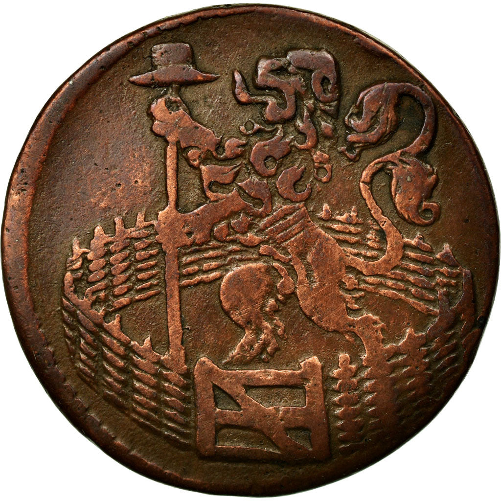 Coin, Netherlands, HOLLAND, Duit, 1780, EF(40-45), Copper, KM:80