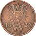 Paesi Bassi, William I, Cent, 1827, Brussels, BB, Rame, KM:47