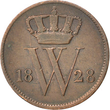 Paesi Bassi, William I, Cent, 1828, Brussels, MB, Rame, KM:47