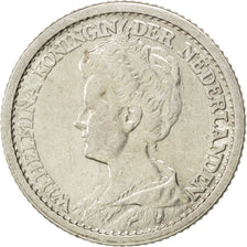 NETHERLANDS, 25 Cents, 1925, KM #146, AU(50-53), Silver, 19, 3.56