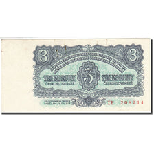 Billet, Tchécoslovaquie, 3 Koruny, 1961, 1961, KM:81b, TB
