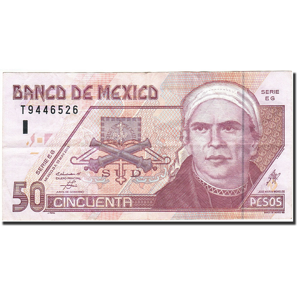 Billete, 50 Pesos, 2000-2001, México, KM:117c, 2003-05-23, MBC