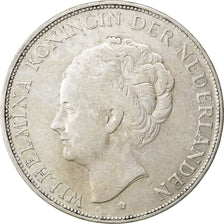 NETHERLANDS, 2-1/2 Gulden, 1929, KM #165, EF(40-45), Silver, 38, 24.89