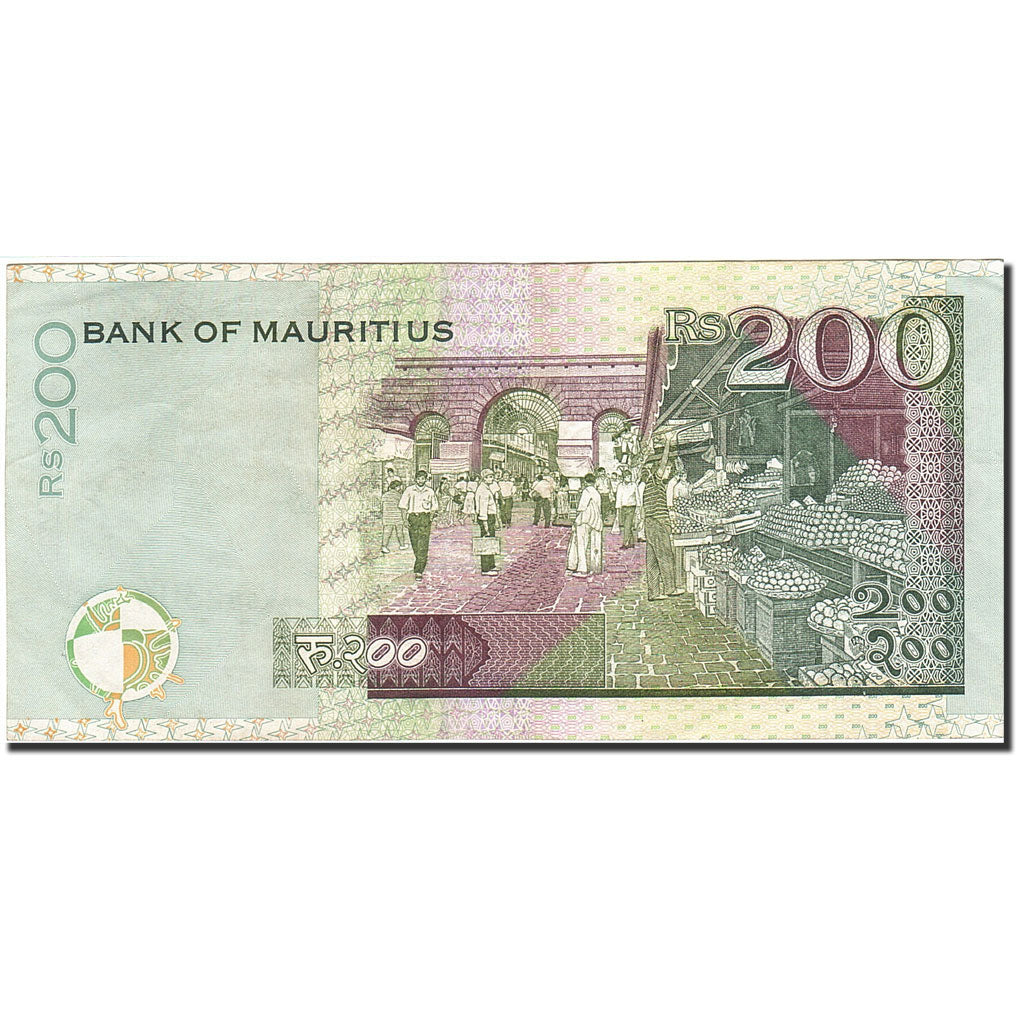Geldschein, Mauritius, 200 Rupees, 2001, 2004, KM:57a, SS+