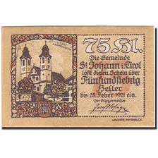 Banknote, Austria, Sankt Johann in Tirol, 80 Heller, Eglise, 1921, 1921-02-28