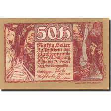 Banknote, Austria, Salzbourg, 50 Heller, Mine, 1921, 1921-02-28, UNC(65-70)
