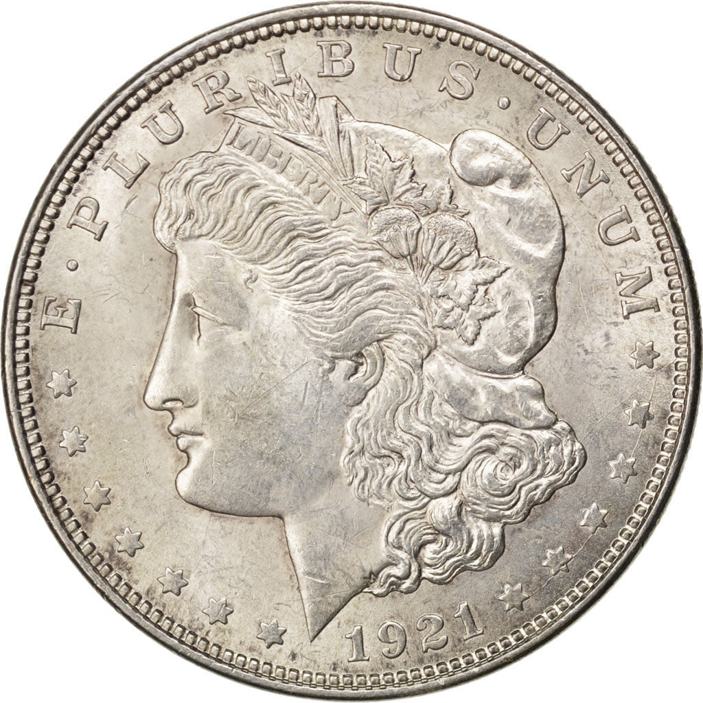 UNITED STATES, Morgan Dollar, Dollar, 1921, U.S. Mint, KM #110, AU(55-58),...