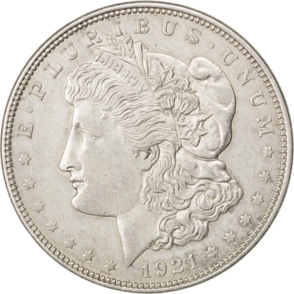 UNITED STATES, Morgan Dollar, Dollar, 1921, U.S. Mint, KM #110, AU(50-53),...