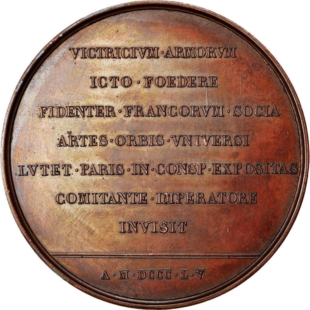 France, Medal, Napoléon III, Exposition Impériale, Visite de la Reine