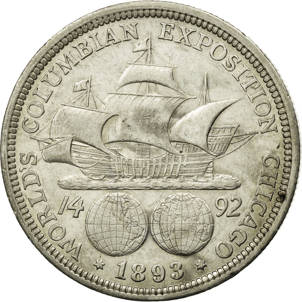 Coin, United States, Half Dollar, 1893, U.S. Mint, Philadelphia, AU(50-53)