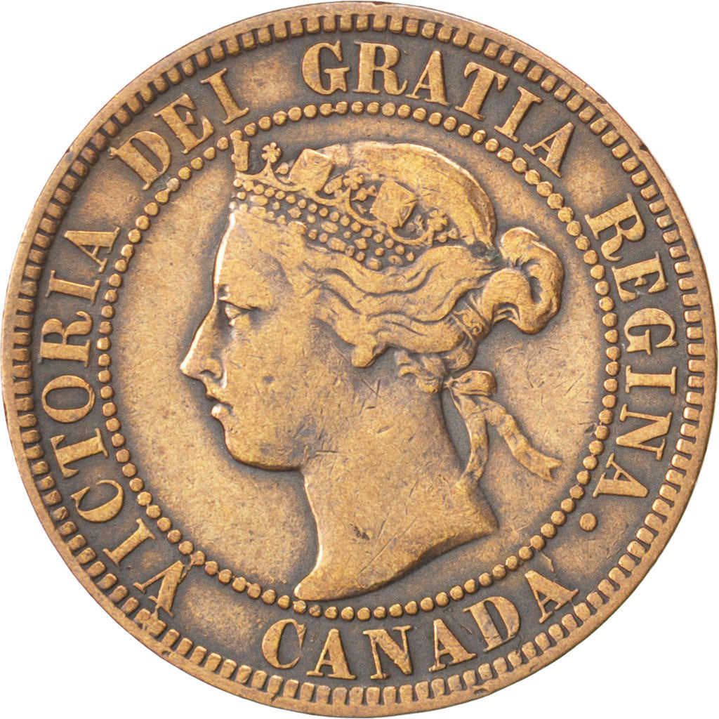 CANADA, Cent, 1896, Royal Canadian Mint, KM #7, EF(40-45), Bronze, 25.5, 5.61