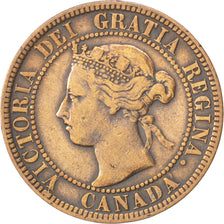 CANADA, Cent, 1896, Royal Canadian Mint, KM #7, EF(40-45), Bronze, 25.5, 5.61