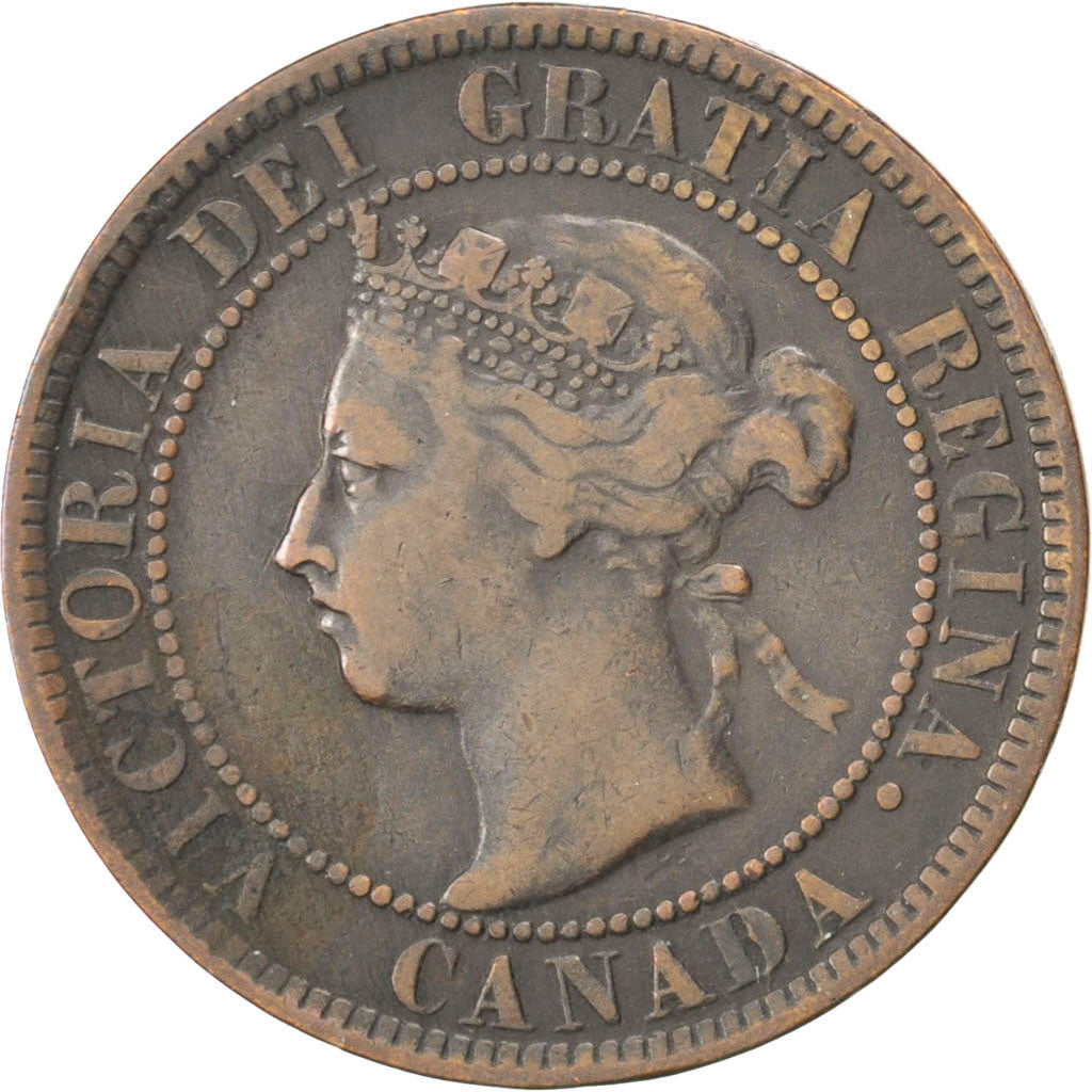 CANADA, Cent, 1897, Royal Canadian Mint, KM #7, VF(30-35), Bronze, 25.5, 5.41