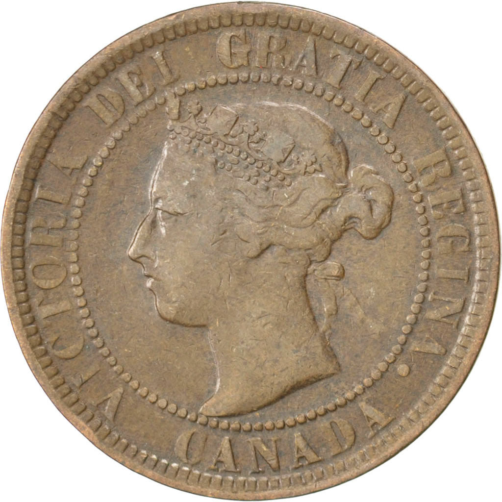 CANADA, Cent, 1900, Royal Canadian Mint, KM #7, VF(30-35), Bronze, 25.5, 5.57