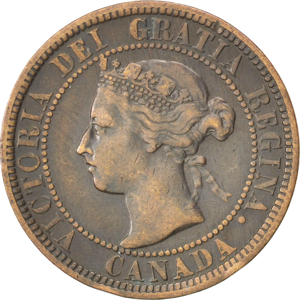 CANADA, Cent, 1900, Royal Canadian Mint, KM #7, VF(30-35), Bronze, 25.5, 5.72
