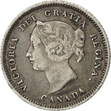 CANADA, 5 Cents, 1880, Heaton, KM #2, VF(20-25), Silver, 1.16