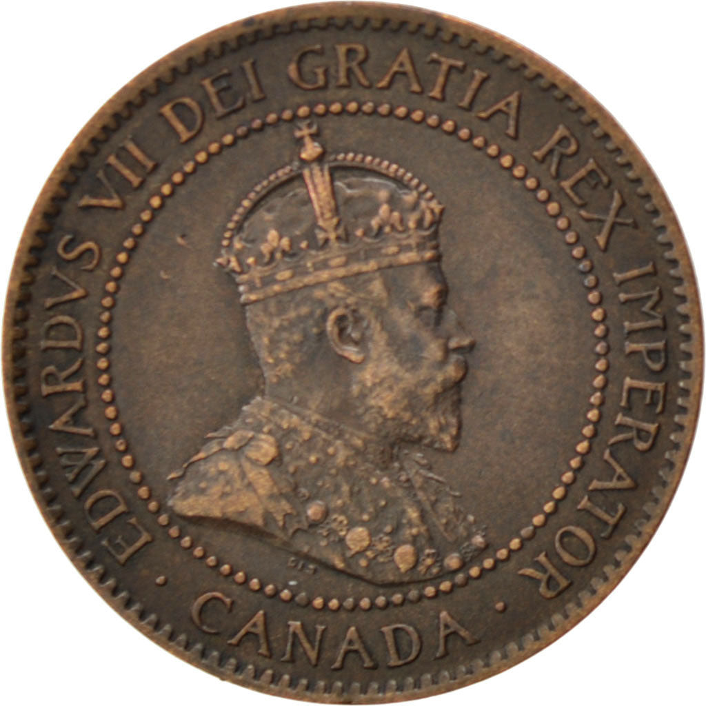 CANADA, Cent, 1902, Royal Canadian Mint, KM #8, EF(40-45), Bronze, 25.5, 5.57