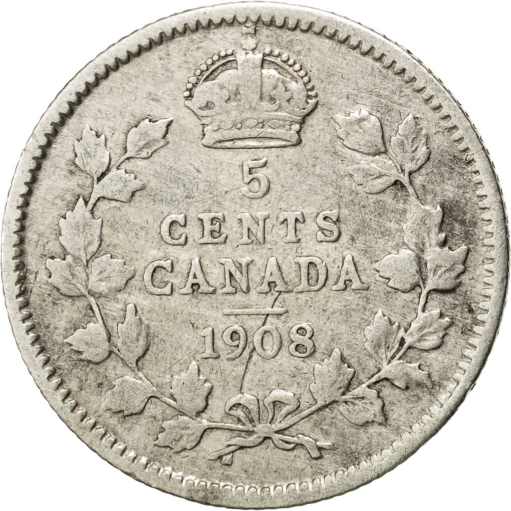 CANADA, 5 Cents, 1808, Royal Canadian Mint, KM #13, VF(20-25), Silver, 15.5,...