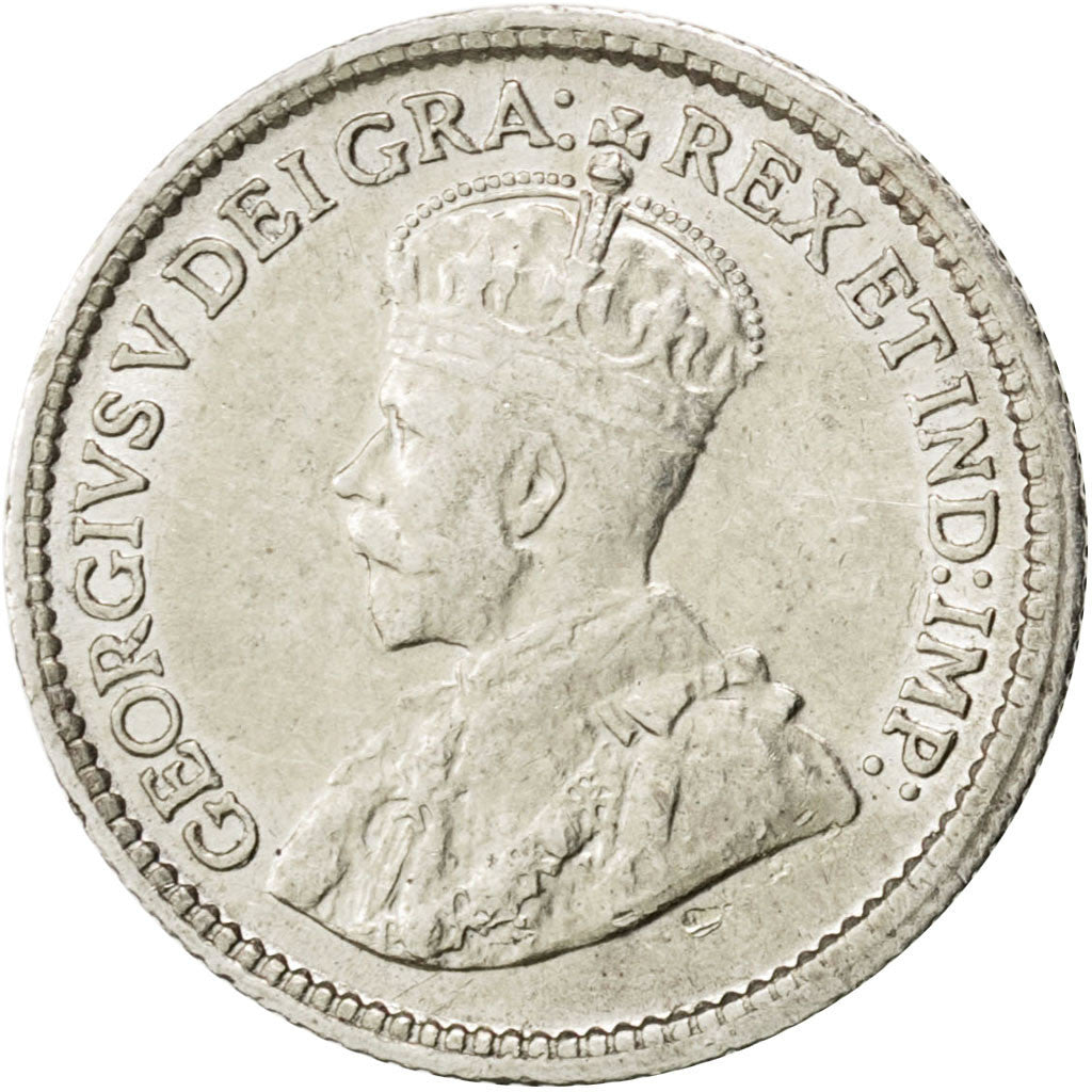 Canada, George V, 5 Cents, 1914, Ottawa, BB, Argento, KM:22