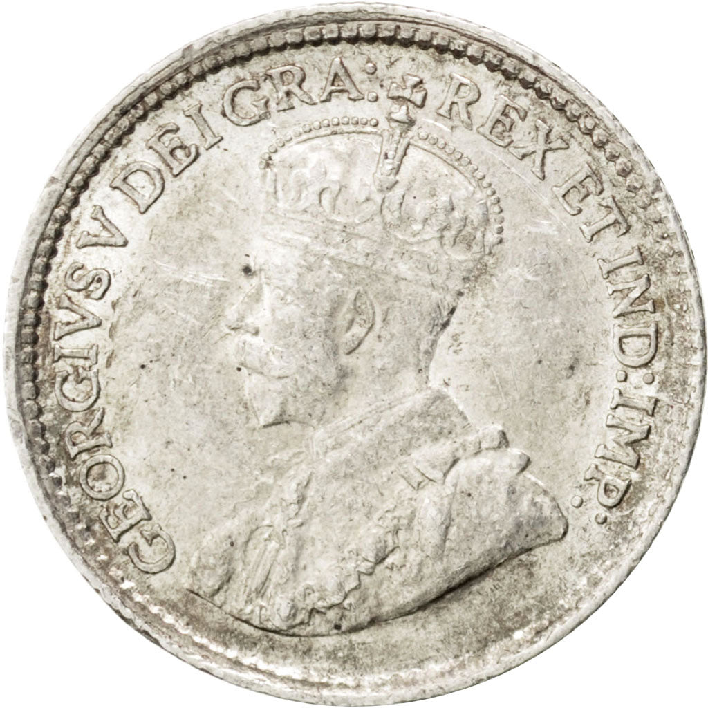 CANADA, 5 Cents, 1914, Royal Canadian Mint, KM #22, AU(55-58), Silver, 15.5,...