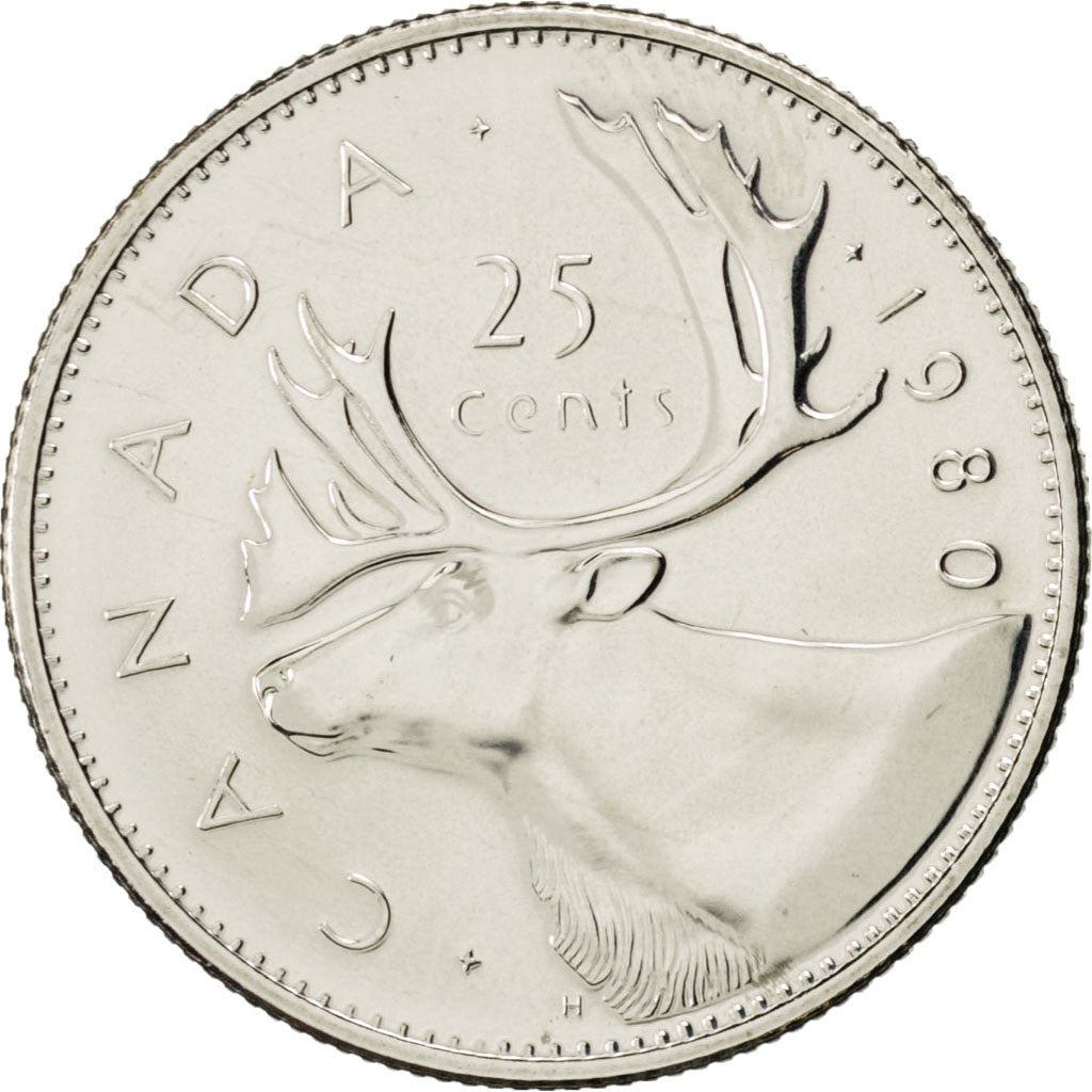 Canada, Elisabeth II, 25 Cents 1980, KM 74
