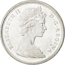 CANADA, 50 Cents, 1967, Royal Canadian Mint, KM #69, MS(63), Silver, 29.72,...