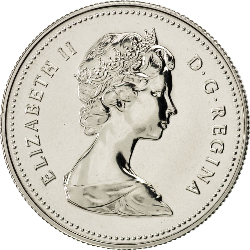 CANADA, 50 Cents, 1980, Royal Canadian Mint, KM #75.3, MS(65-70), Nickel,...